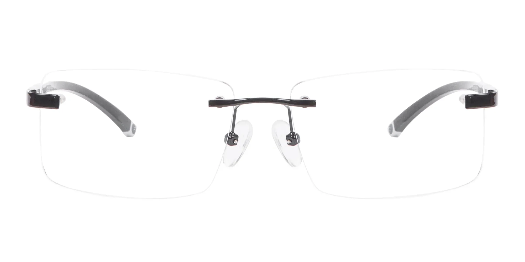 Frameless Glasses Black & Silver, Glasses UK-1