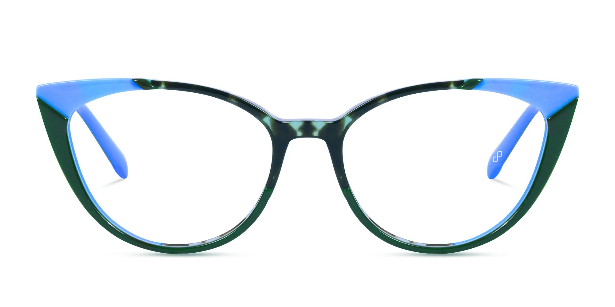 Green Cat Eye Glasses-1