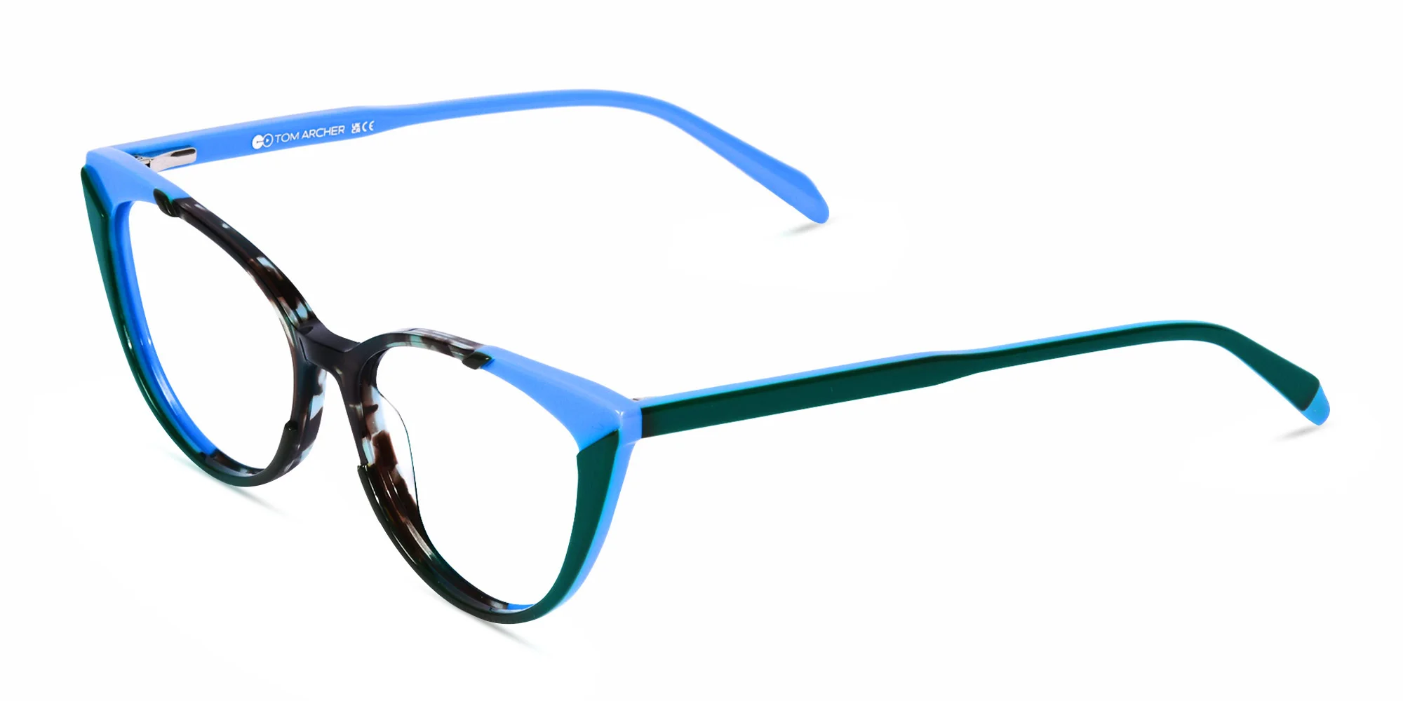 Green Cat Eye Glasses-3