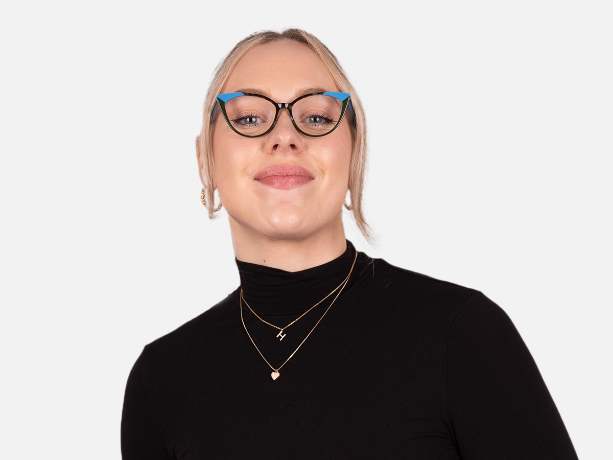 Green Cat Eye Glasses-55