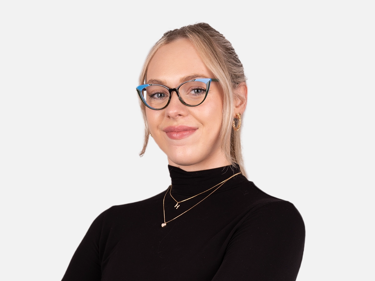 Green Cat Eye Glasses-52