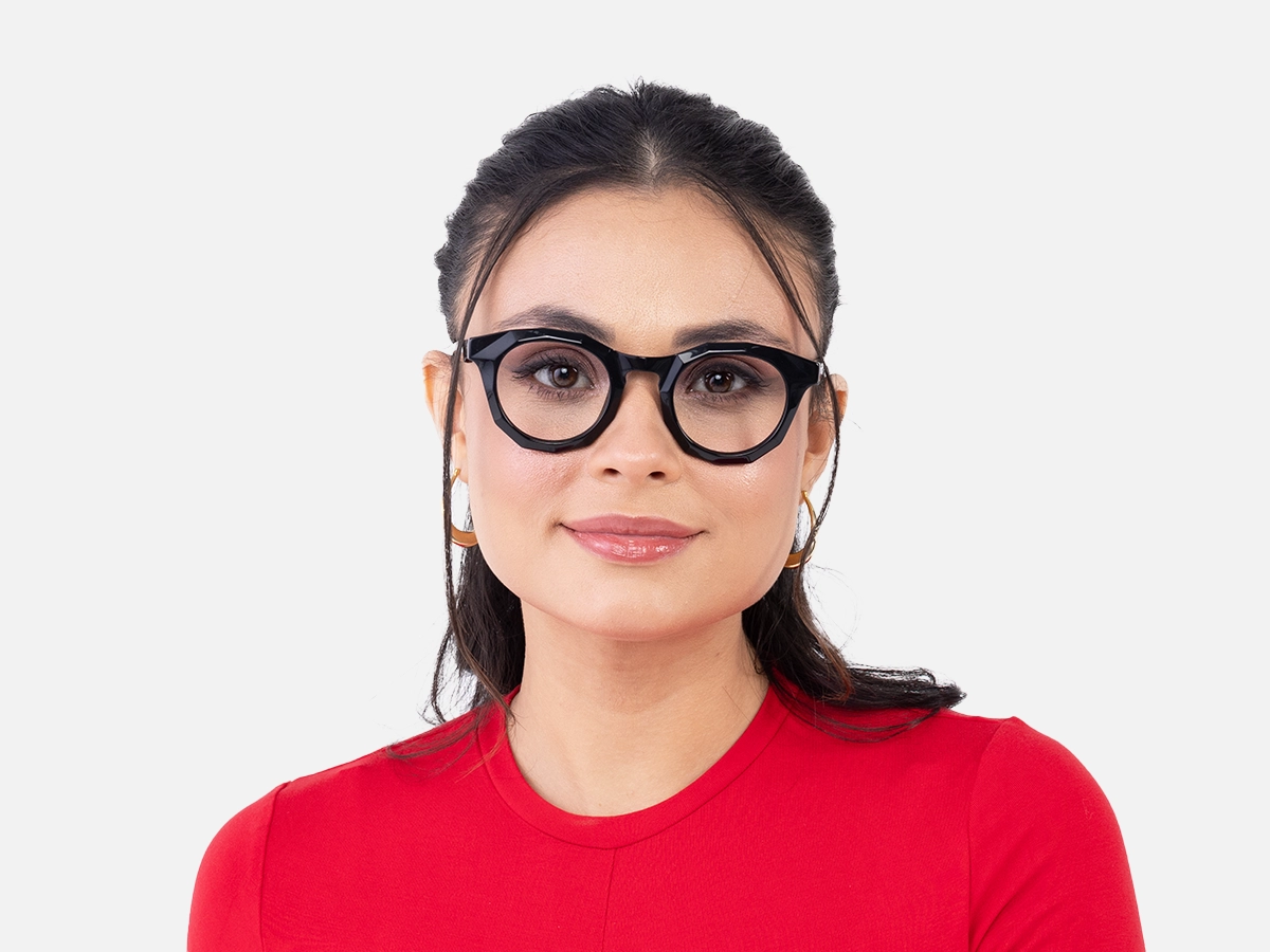 Black Keyhole Glasses 51