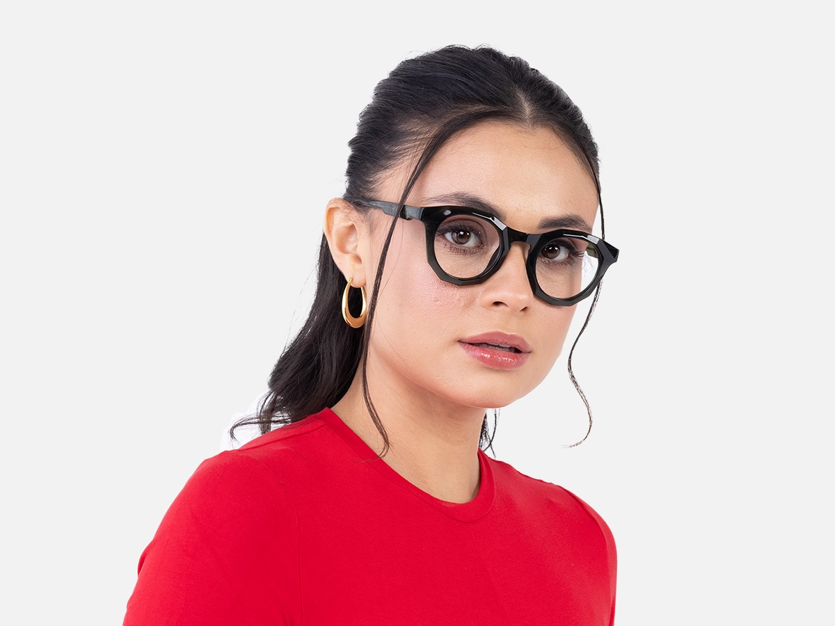 Dark Green Eyeglasses 53