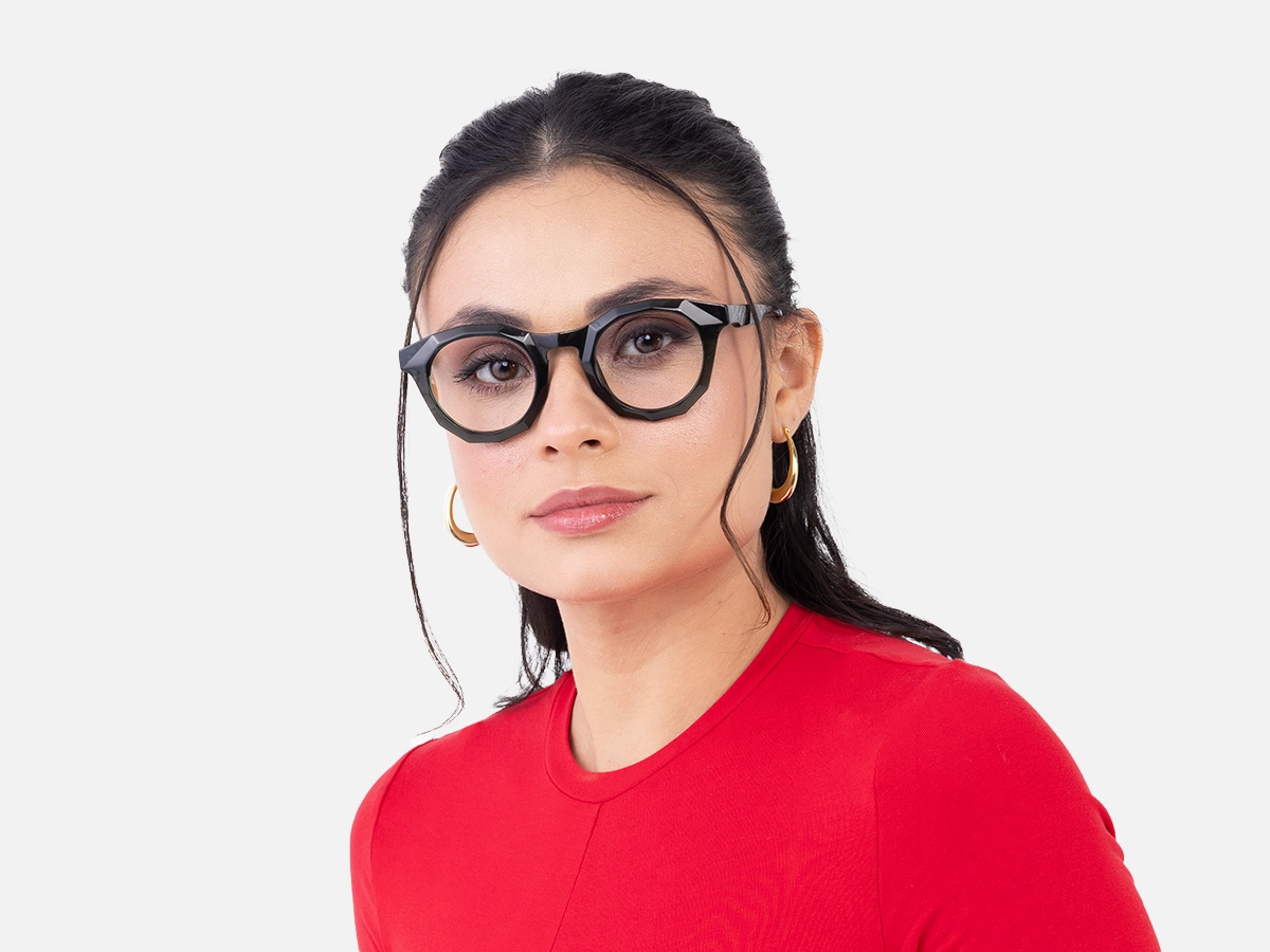 Dark Green Eyeglasses 52