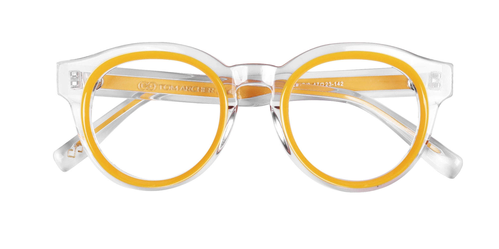 Yellow Oval Glasses 5