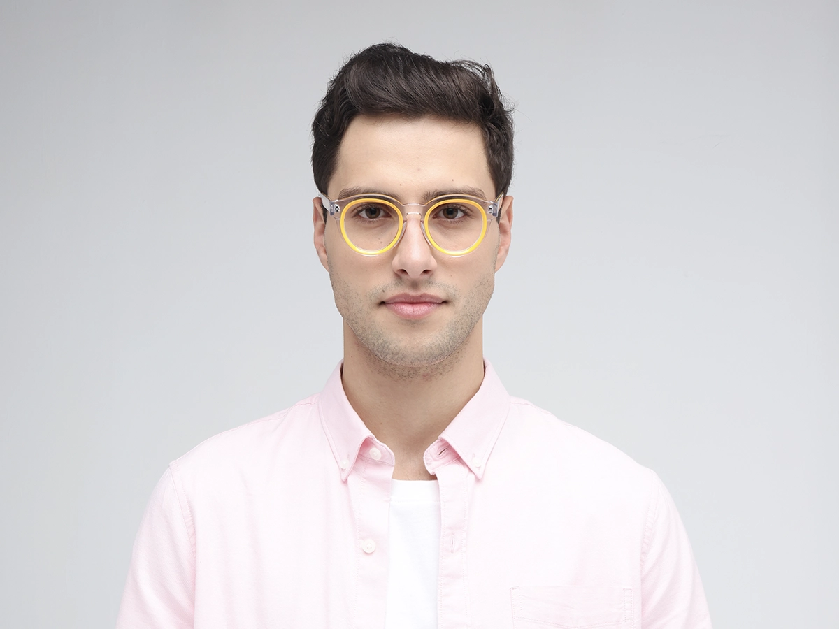 Yellow Oval Glasses 41