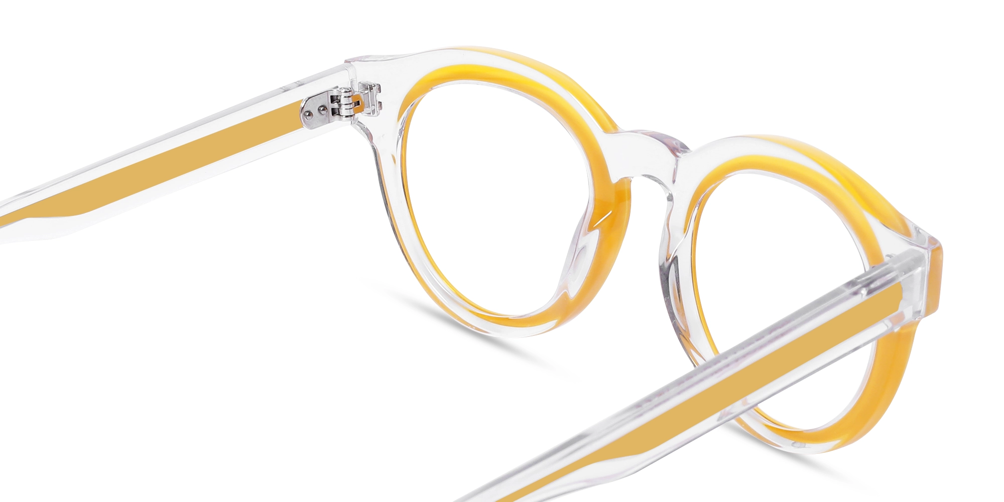 Yellow Oval Glasses 4
