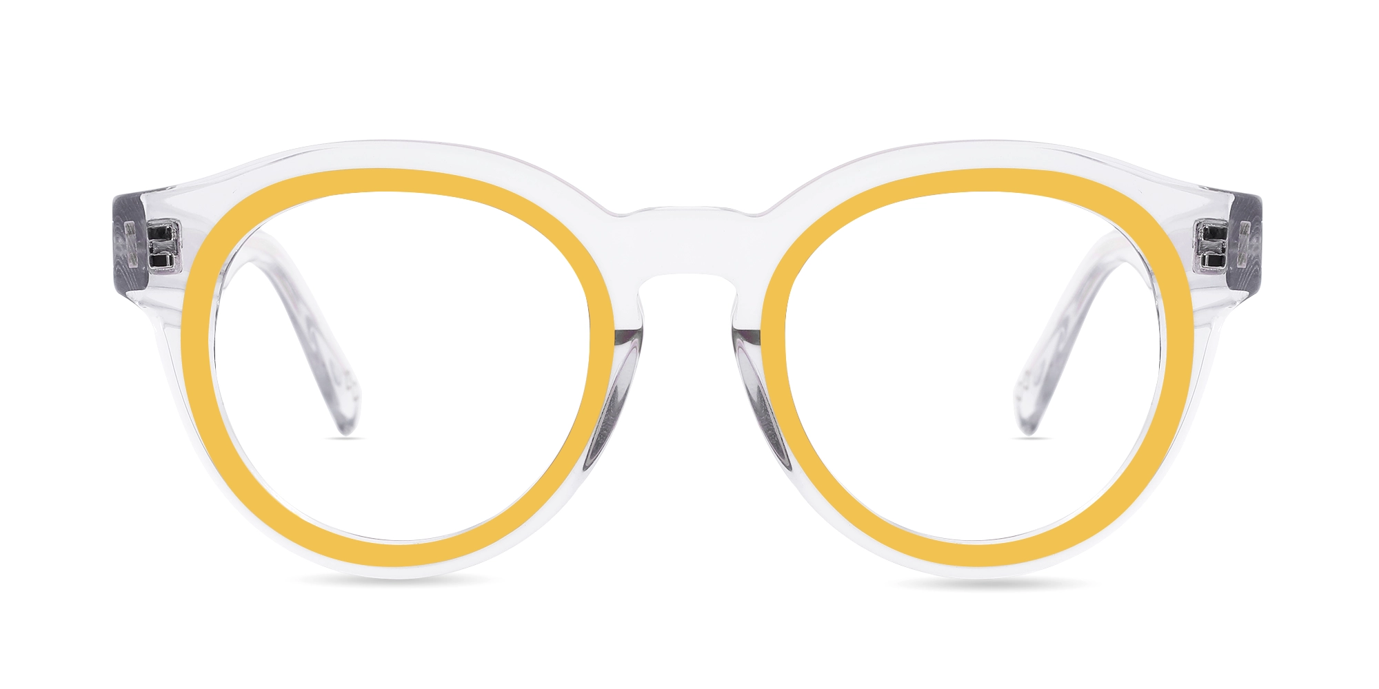 Yellow Oval Glasses 1