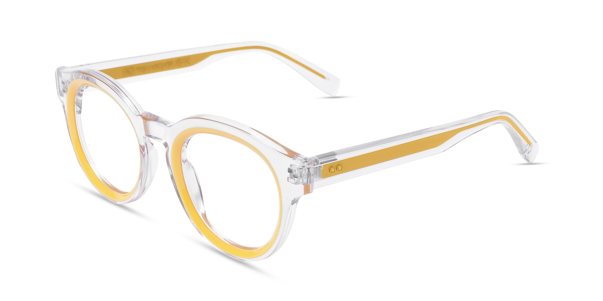 Yellow Oval Glasses 2