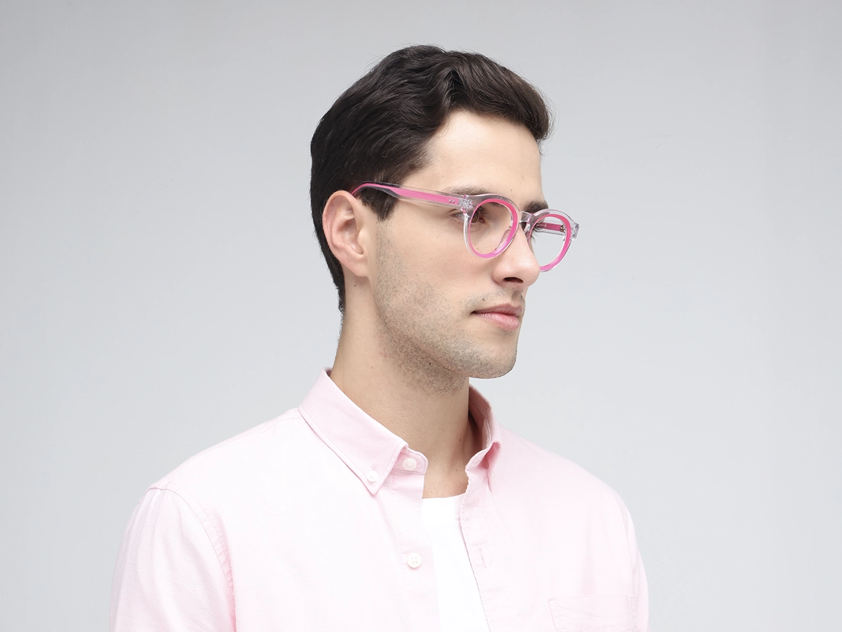 Pink Oval Glasses 43