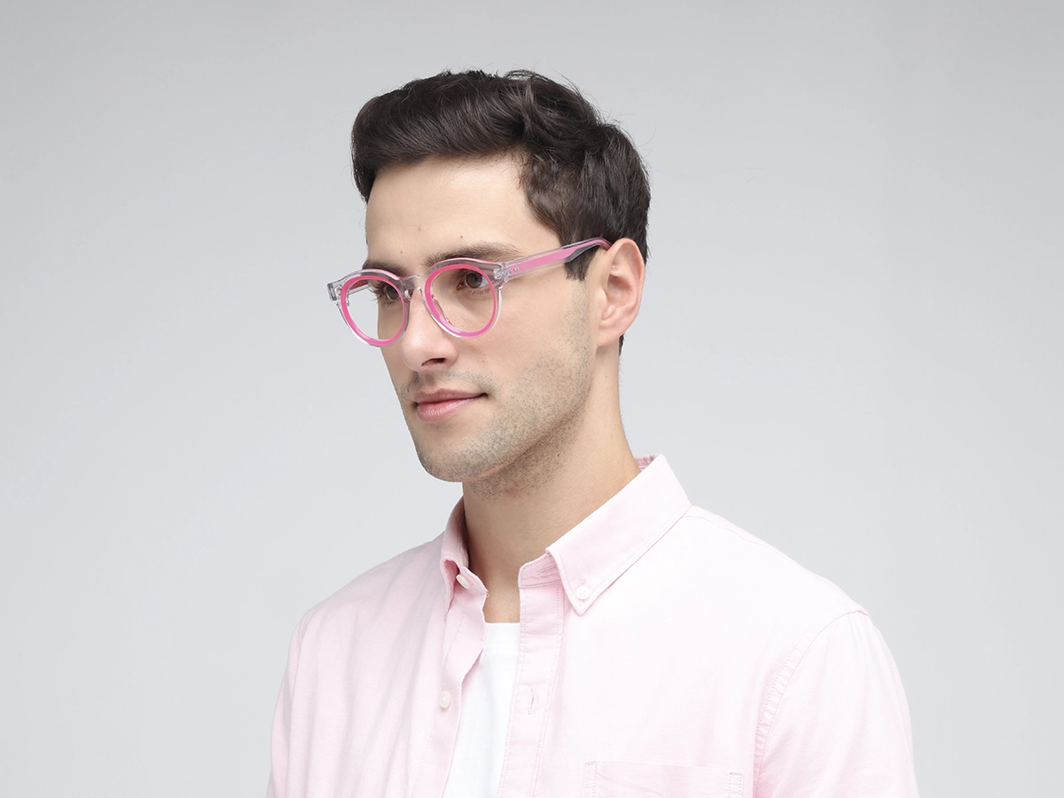 Pink Oval Glasses 42