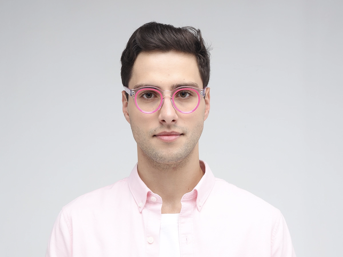 Pink Oval Glasses 41