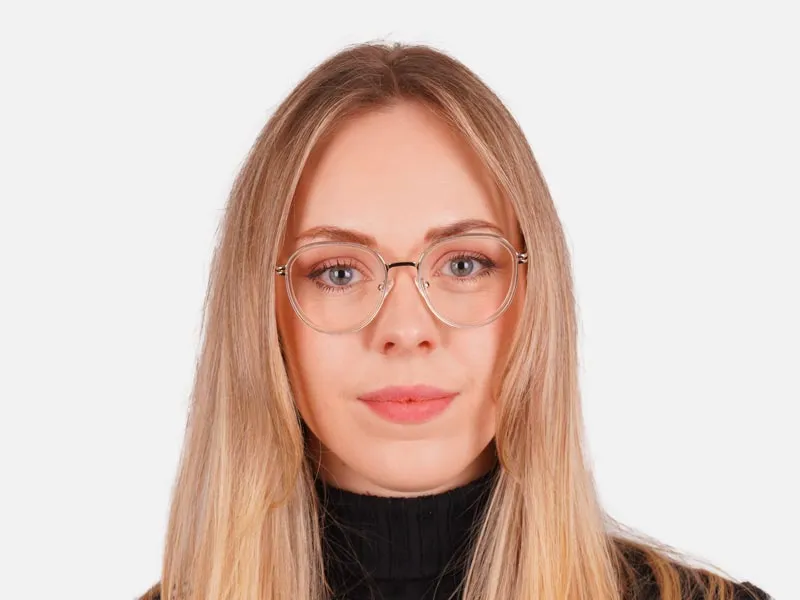 Clear And Gold Glasses-2