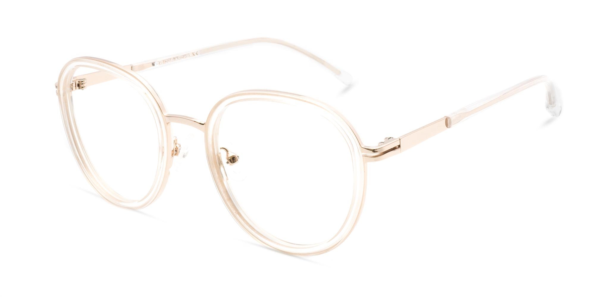 Clear And Gold Glasses-3