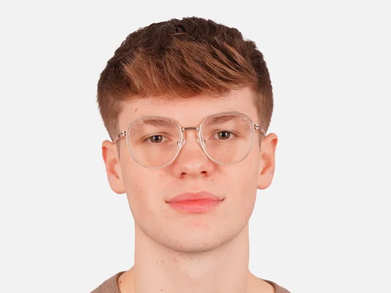 Clear And Gold Glasses-2