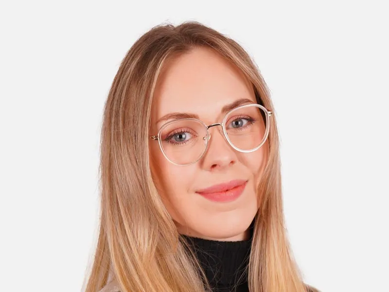 Clear And Gold Glasses-2