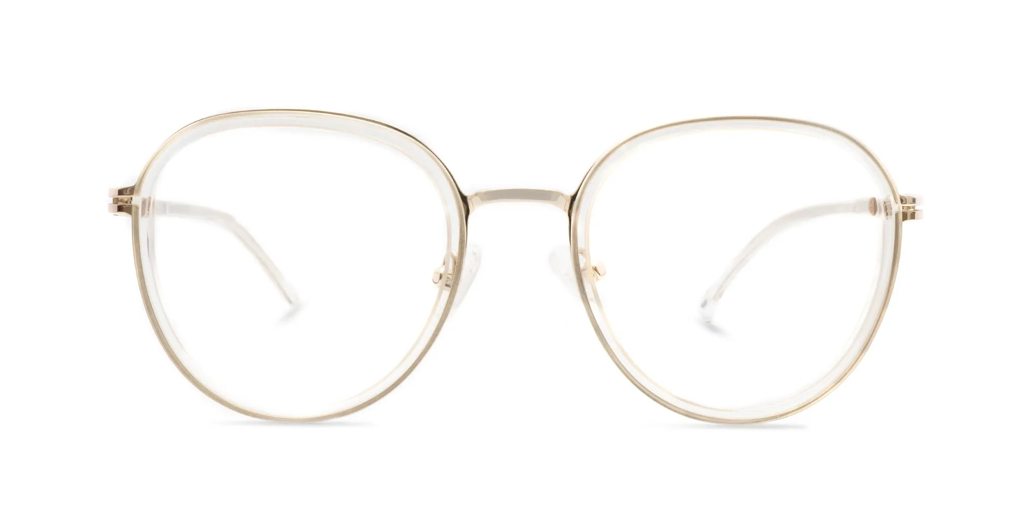 Clear And Gold Glasses-2