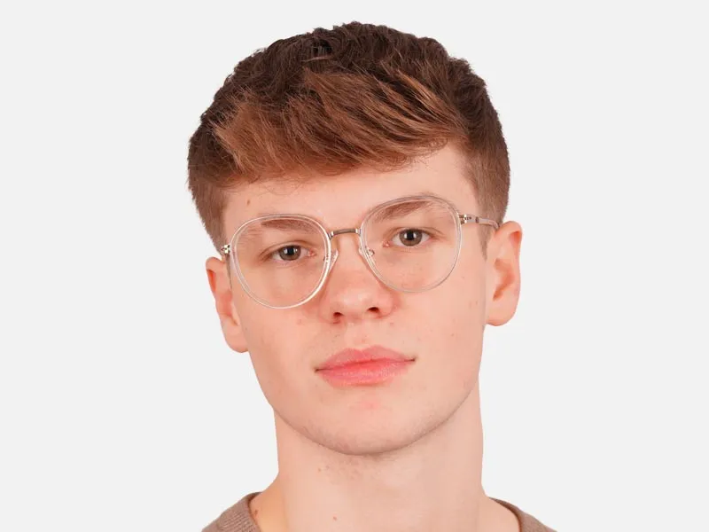 Clear And Gold Glasses-2