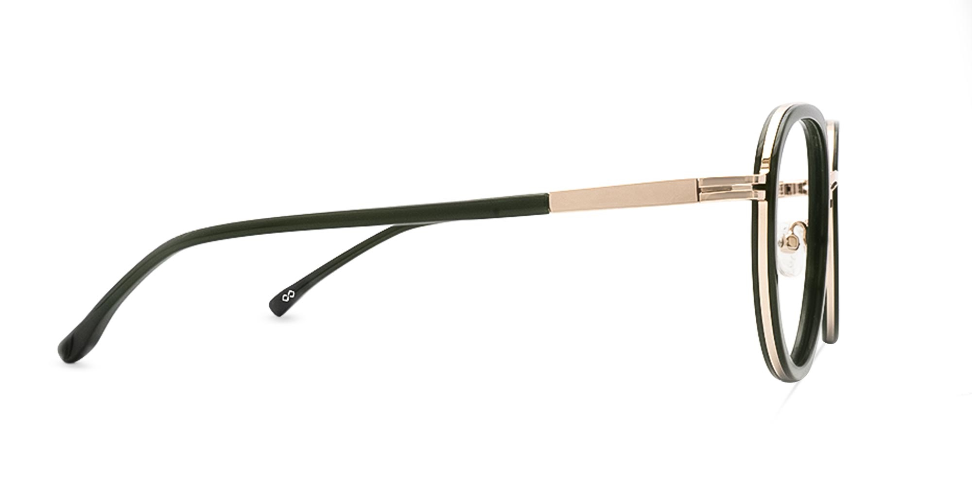 Green Round Glasses-4