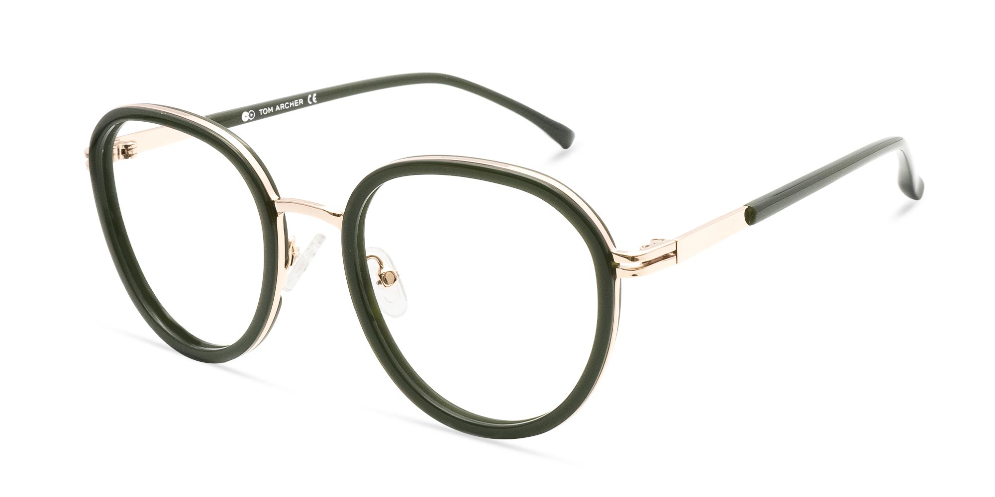 Green Round Glasses-3