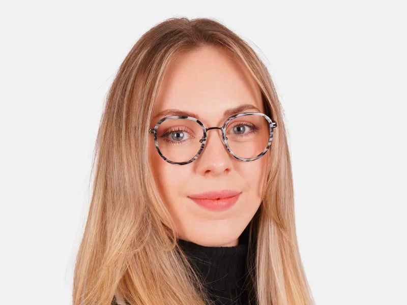 Tortoiseshell Round Glasses-2