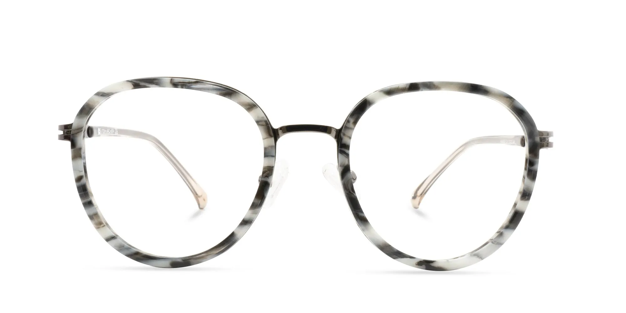 Tortoiseshell Round Glasses-2