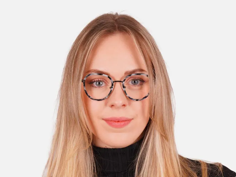 Tortoiseshell Round Glasses-2