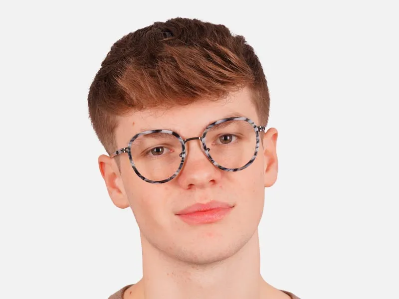 Tortoiseshell Round Glasses-2