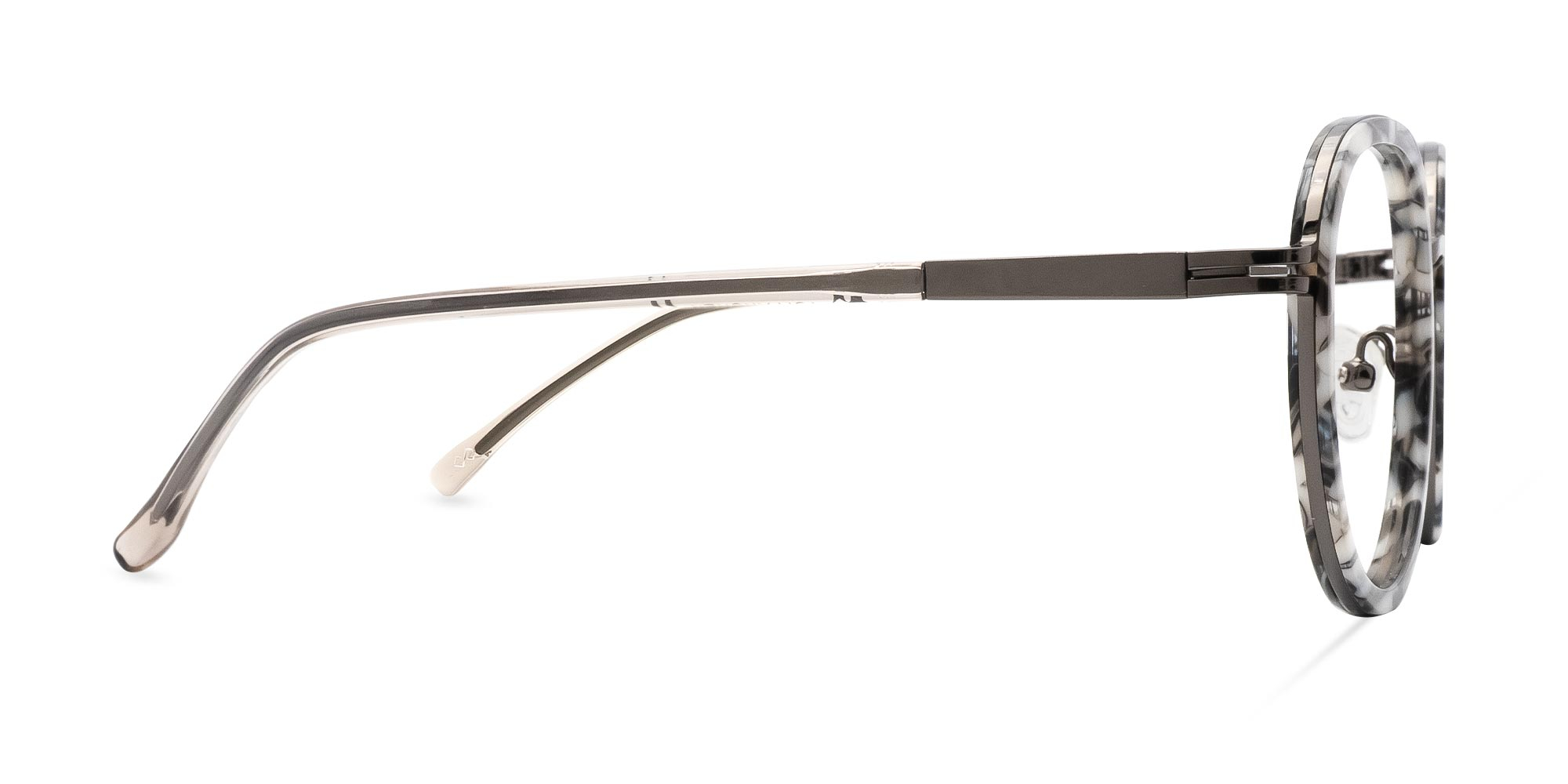 Tortoiseshell Round Glasses-4