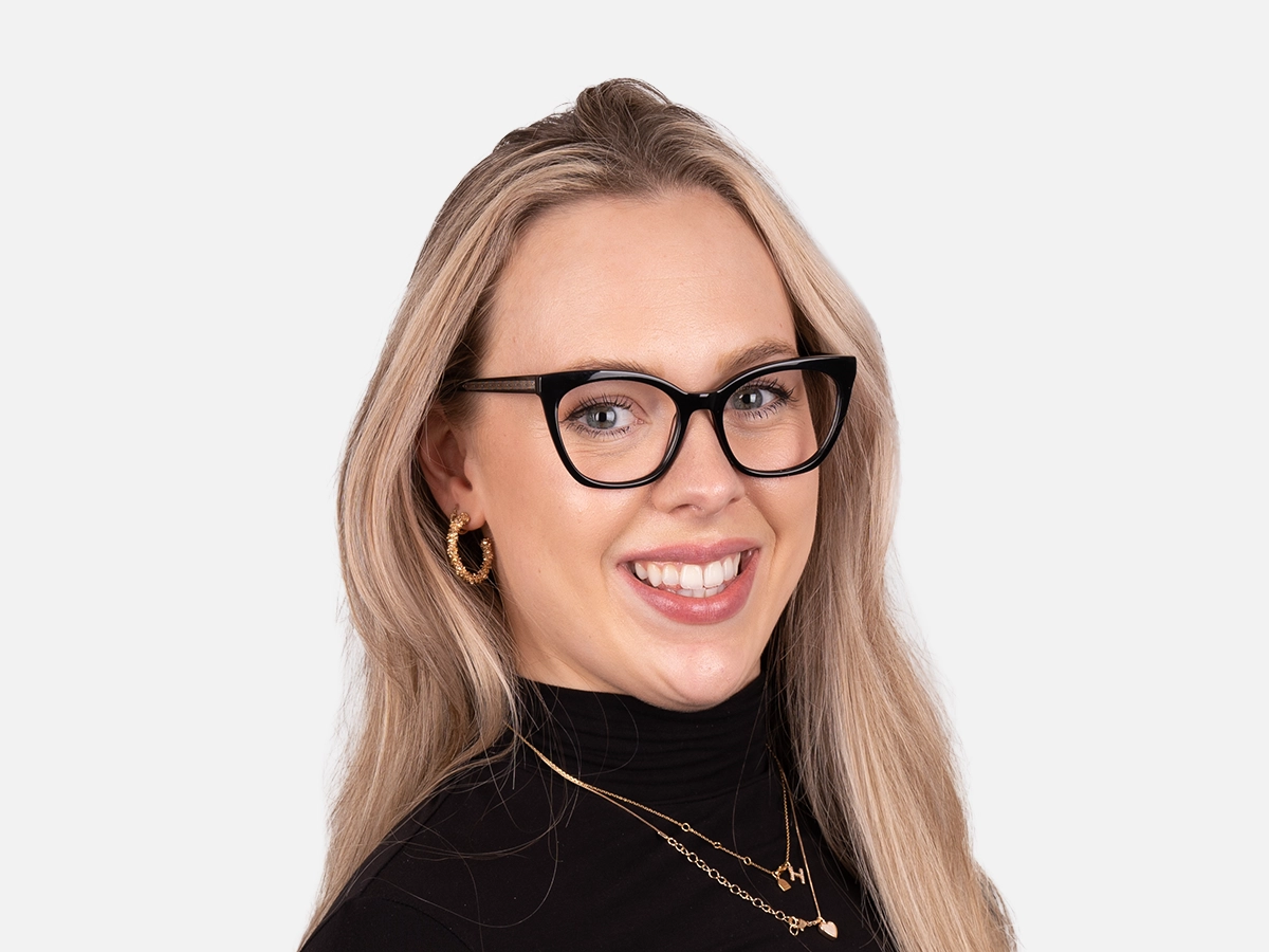 Black Cateye Full Rim Eyeglasses-53