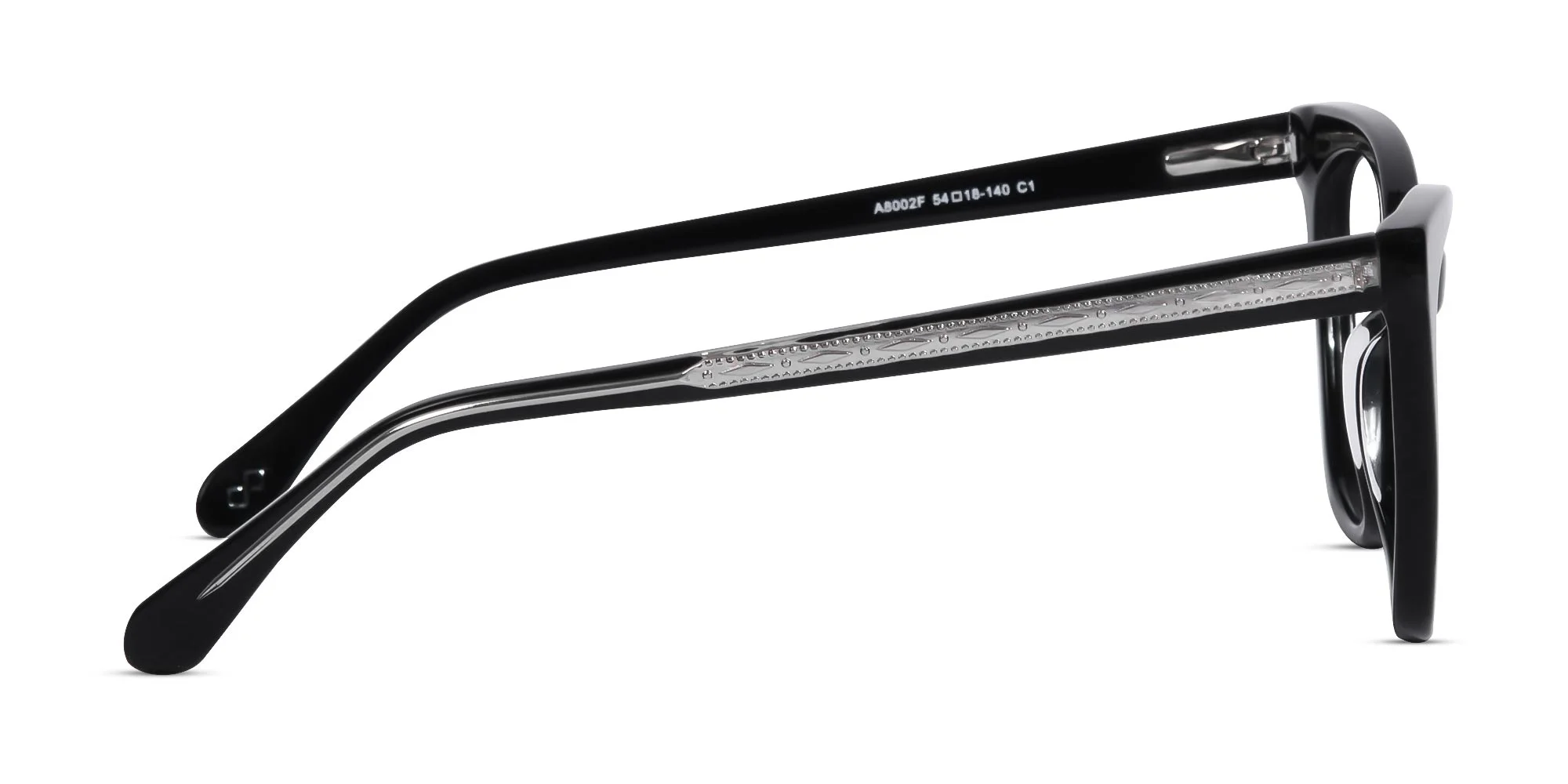 Black Cateye Full Rim Eyeglasses-4