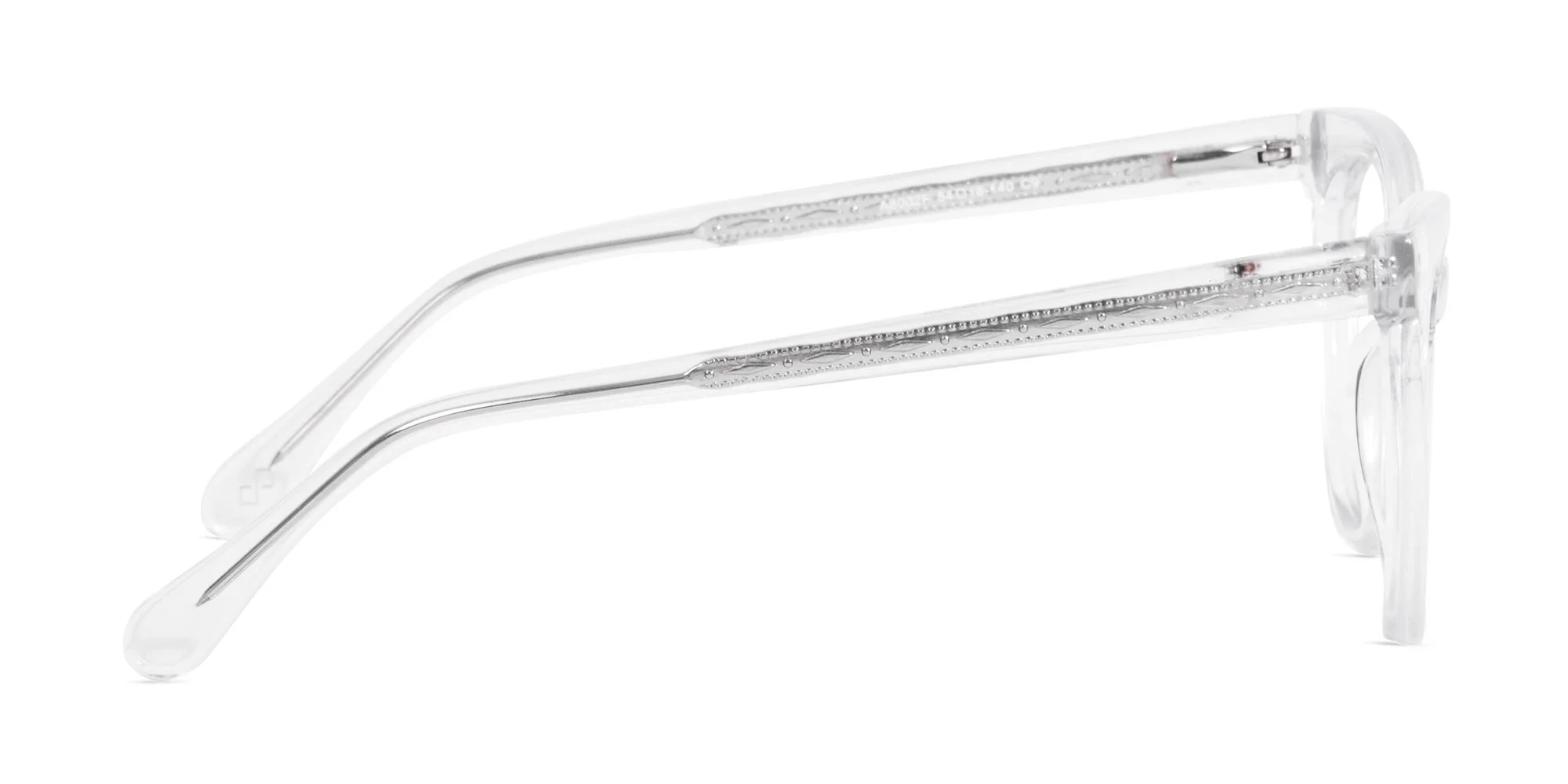 Crystal Clear Cat Eye Two Tone Glasses-4