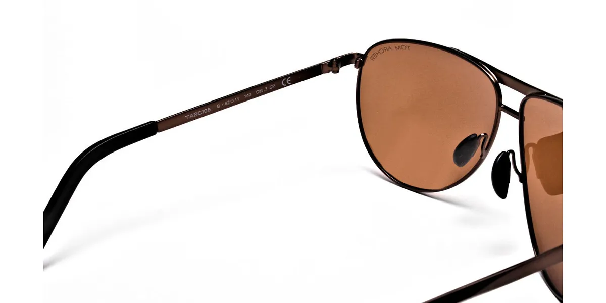 Brown Big Lenses Sunglasses - 1