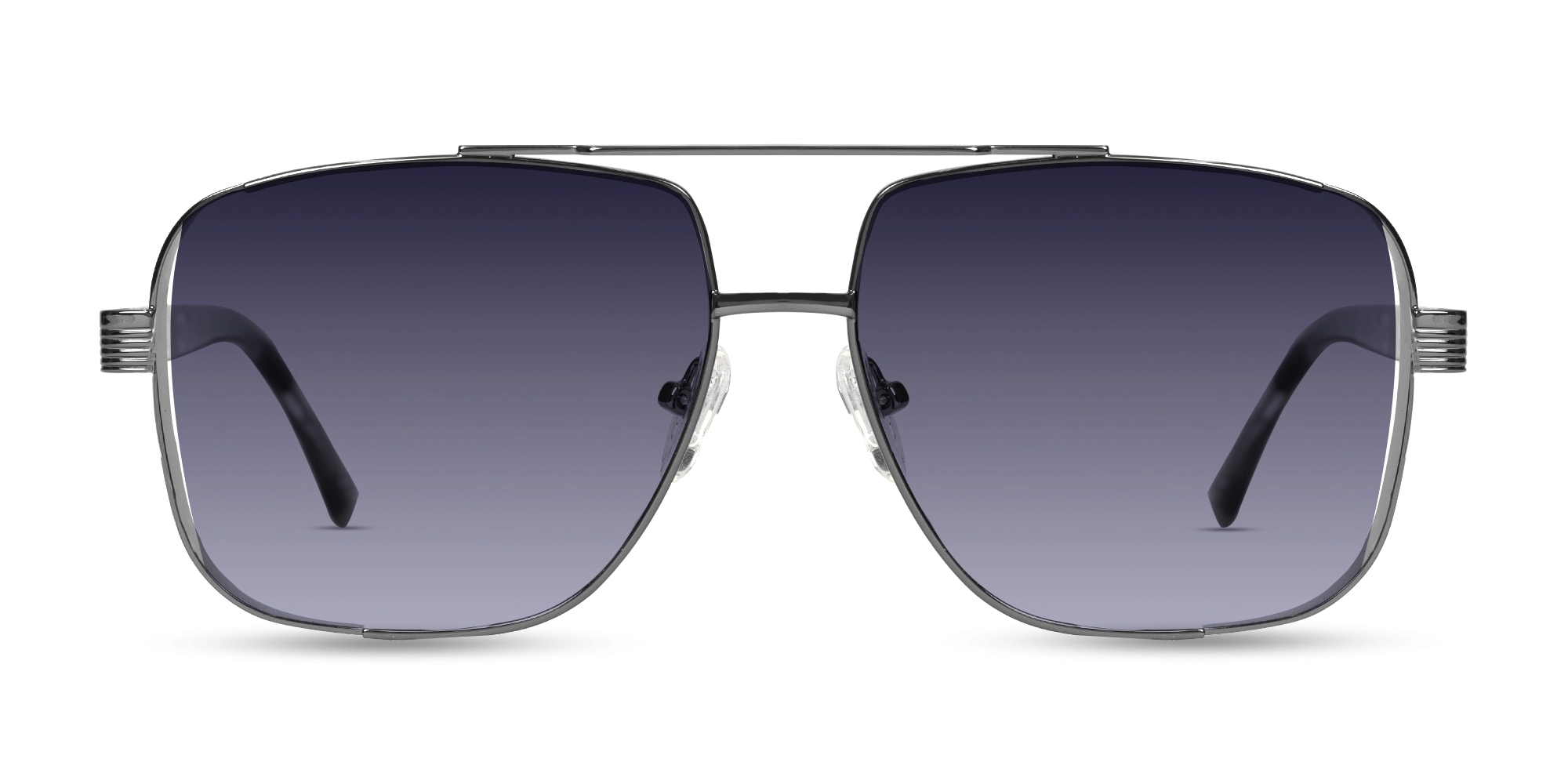 Gunmetal Double Bridge Sunglasses-1