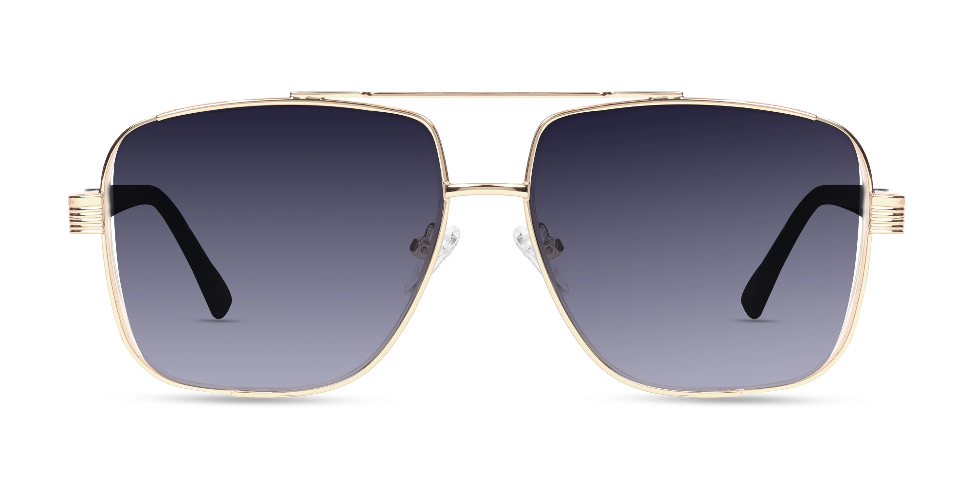 Gold Pilot Double Bridge Sunglasses-1 Gold Pilot Double Bridge Sunglasses-1