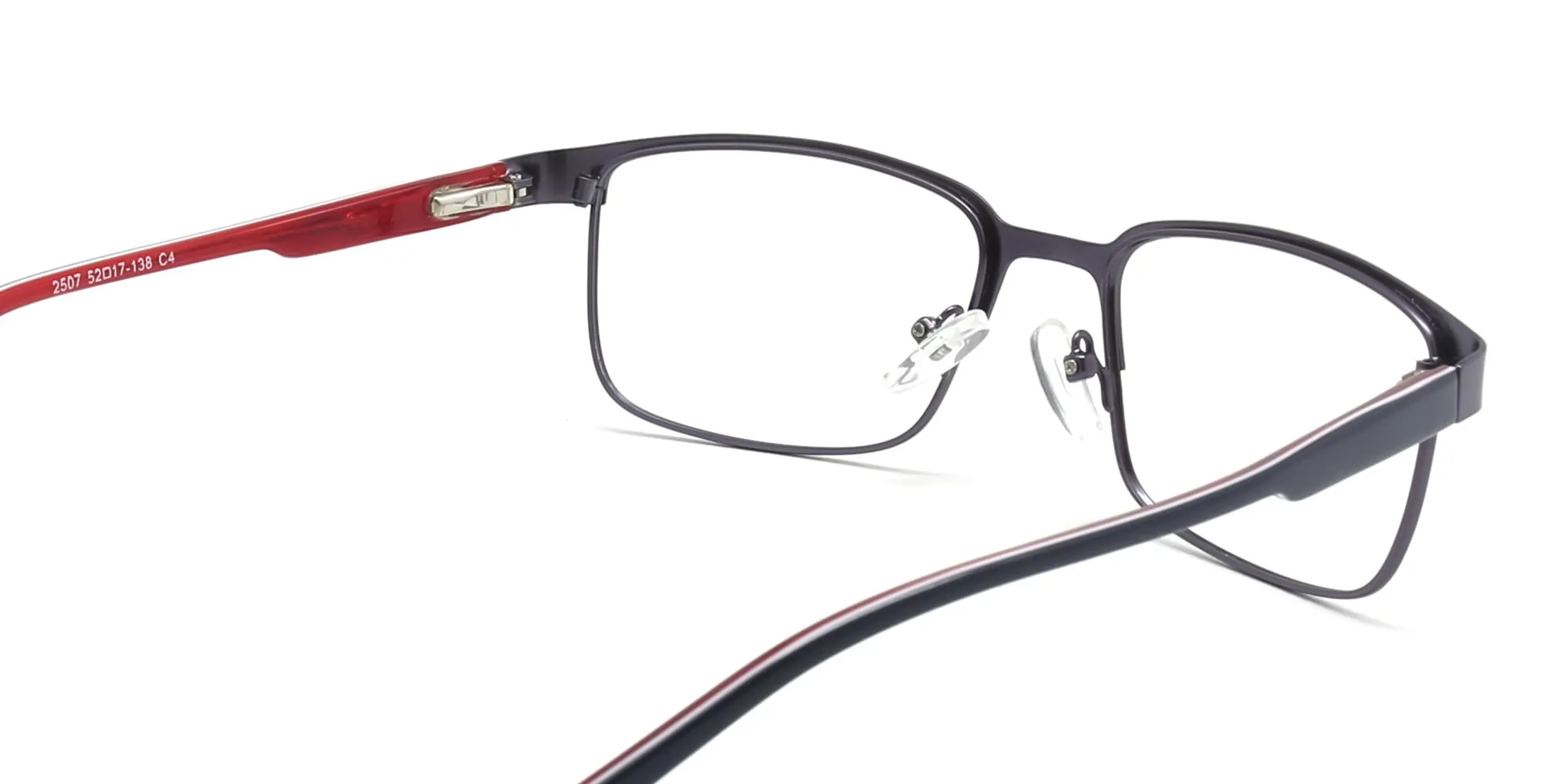 rectangle metal frame glasses-2