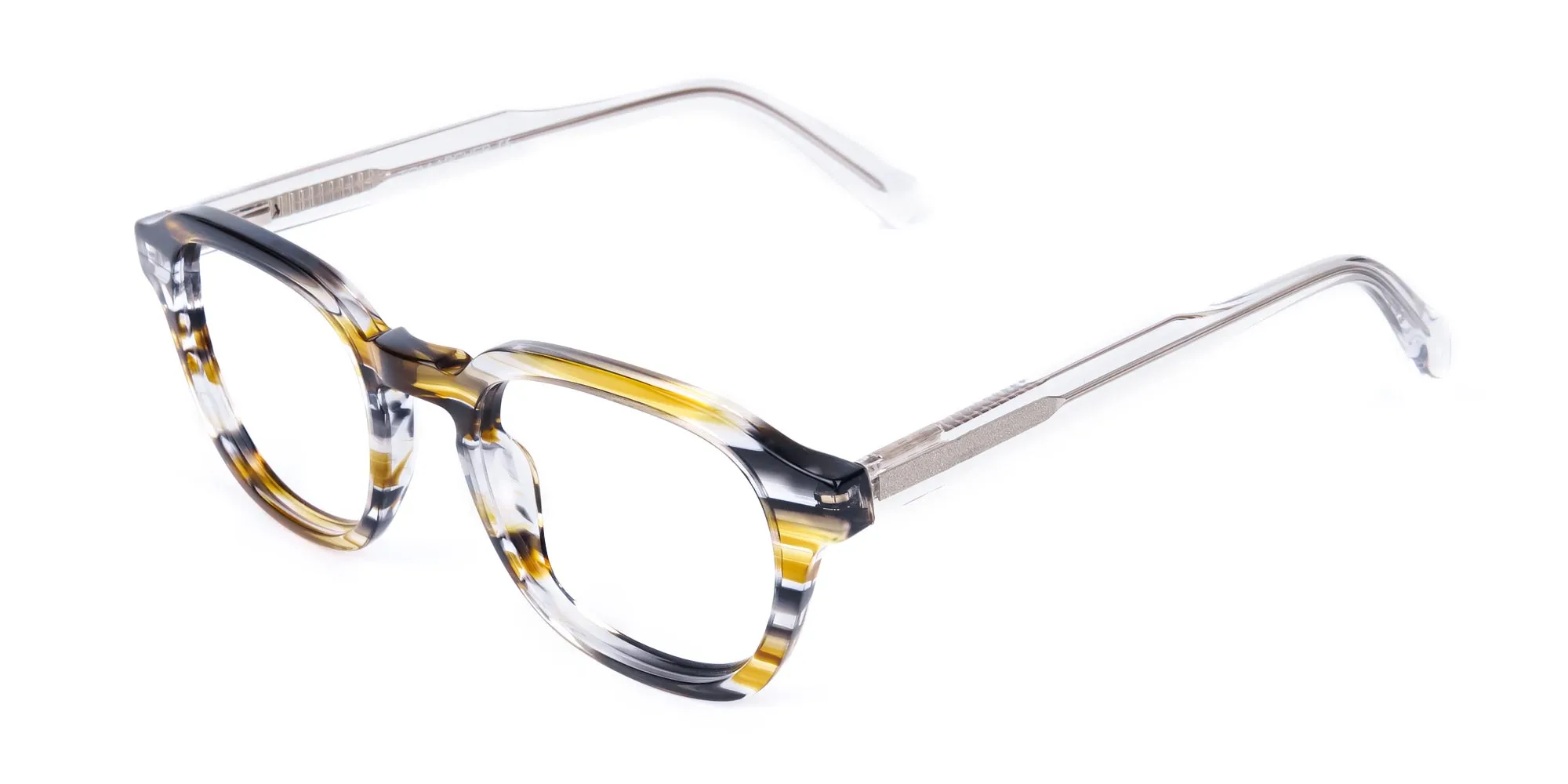 Black Yellow Crystal Geometric Glasses-2 Black Yellow Crystal Geometric Glasses-2