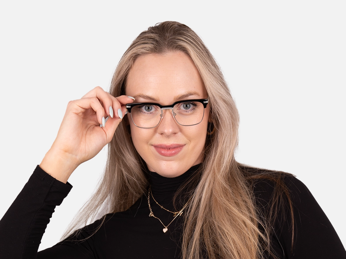 Black And Silver Glasses-54