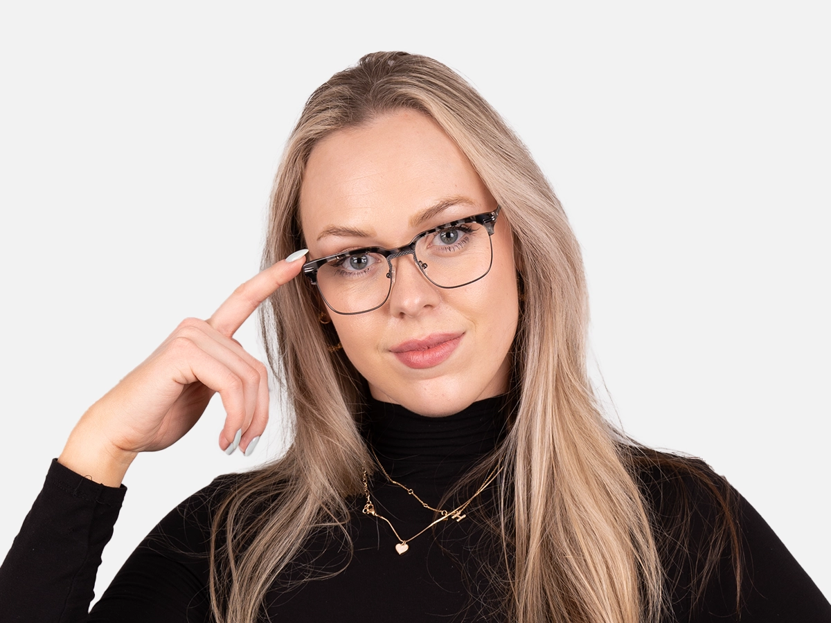 Grey Tortoiseshell Glasses-53