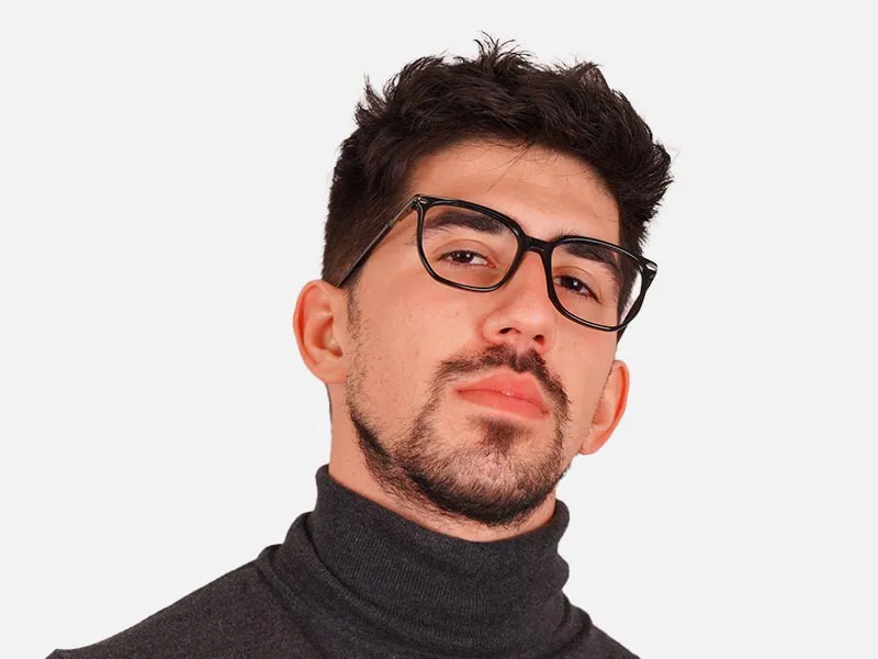 Plain Black Glasses-2