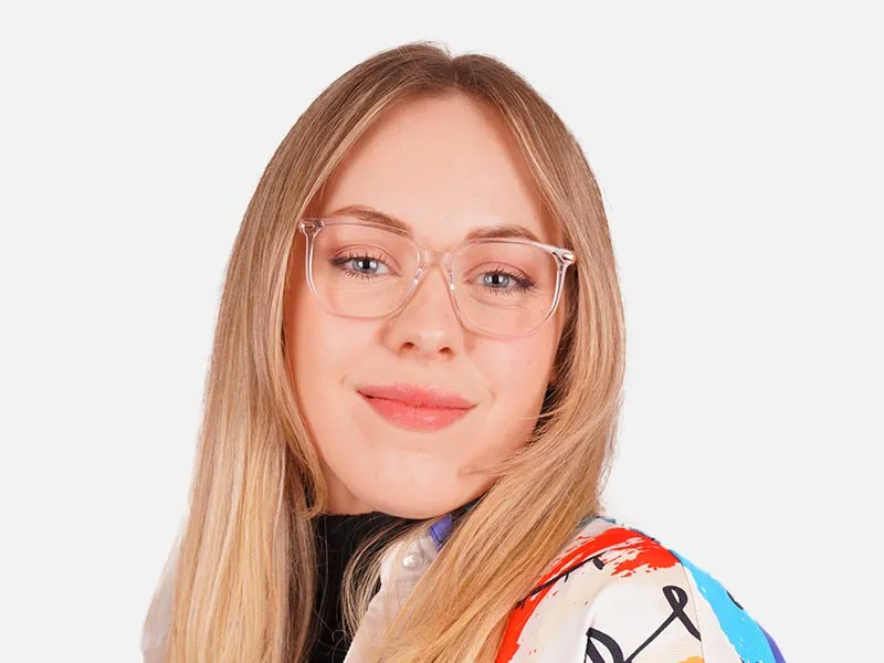 Clear Frame Fashion Glasses-2