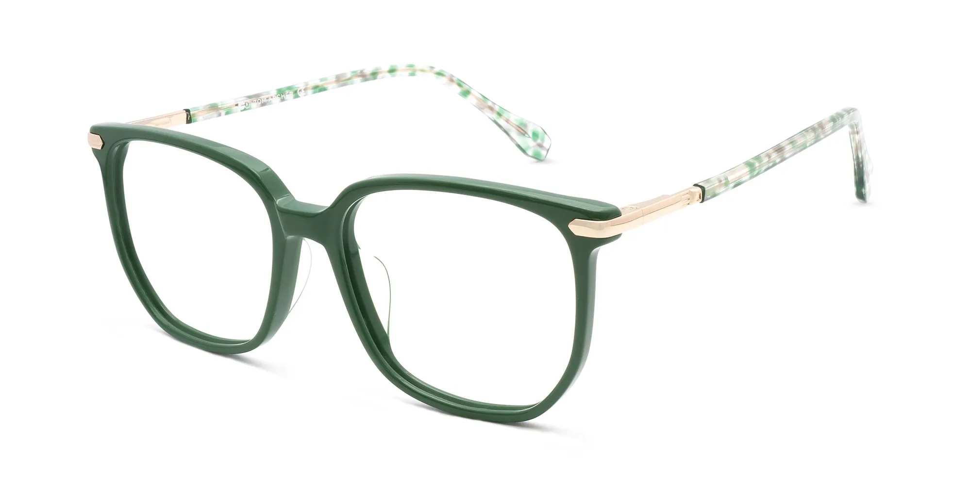 Green Frame Glasses-2