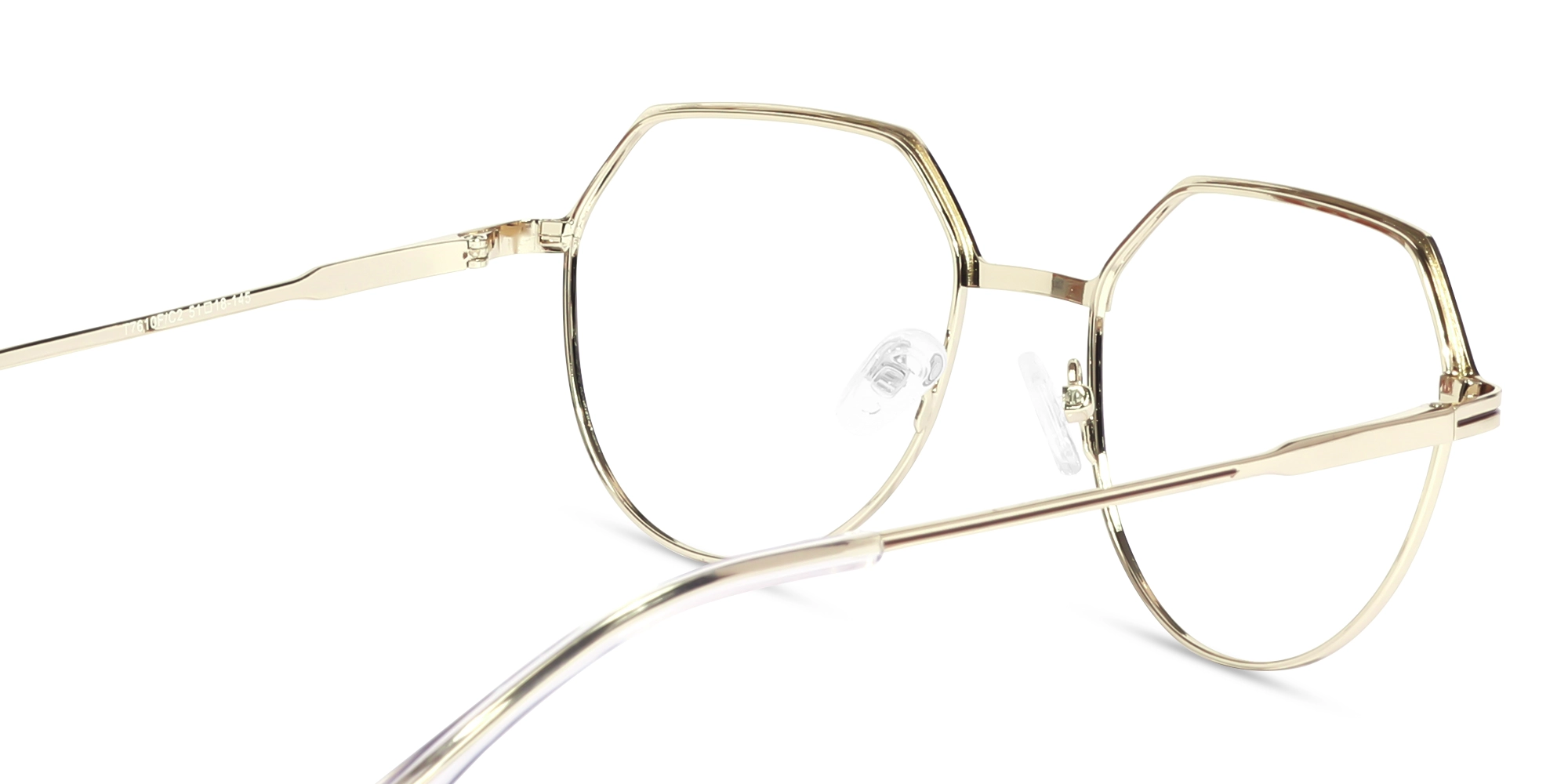 Trendy Gold Geometric Round Glasses-5