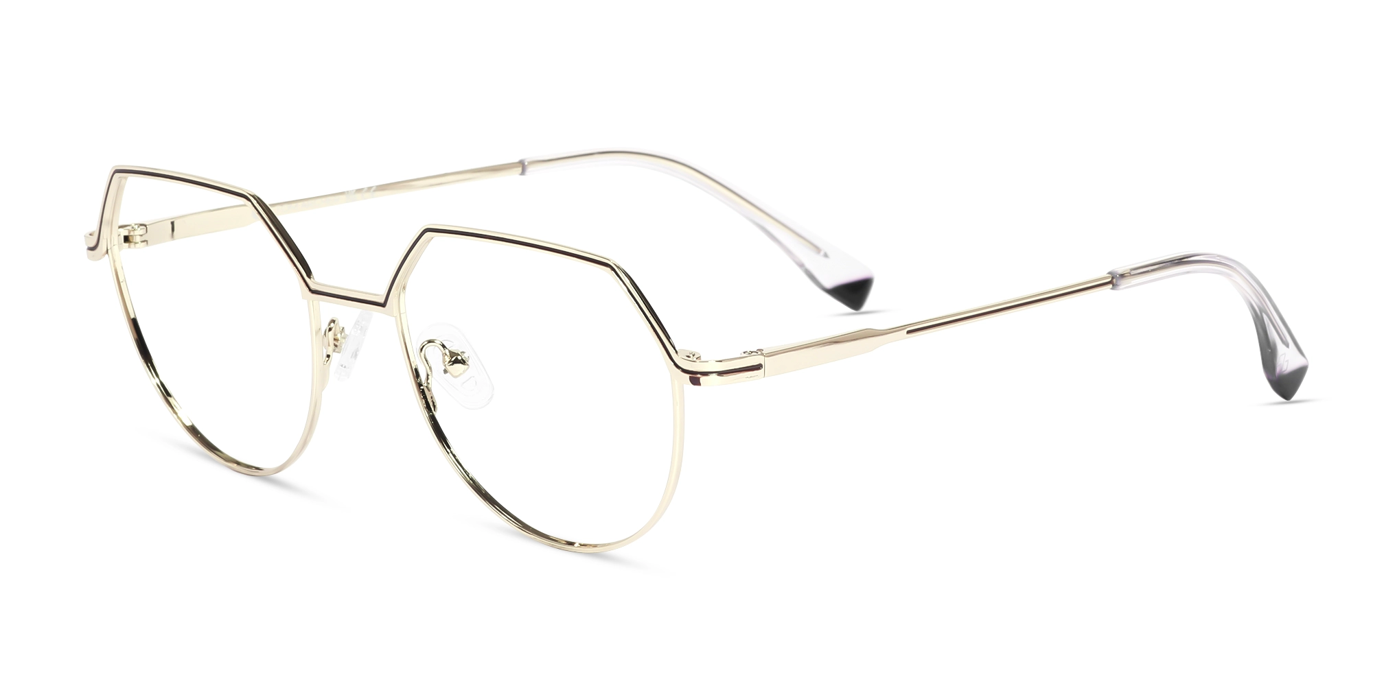 Trendy Gold Geometric Round Glasses-3 Trendy Gold Geometric Round Glasses-3