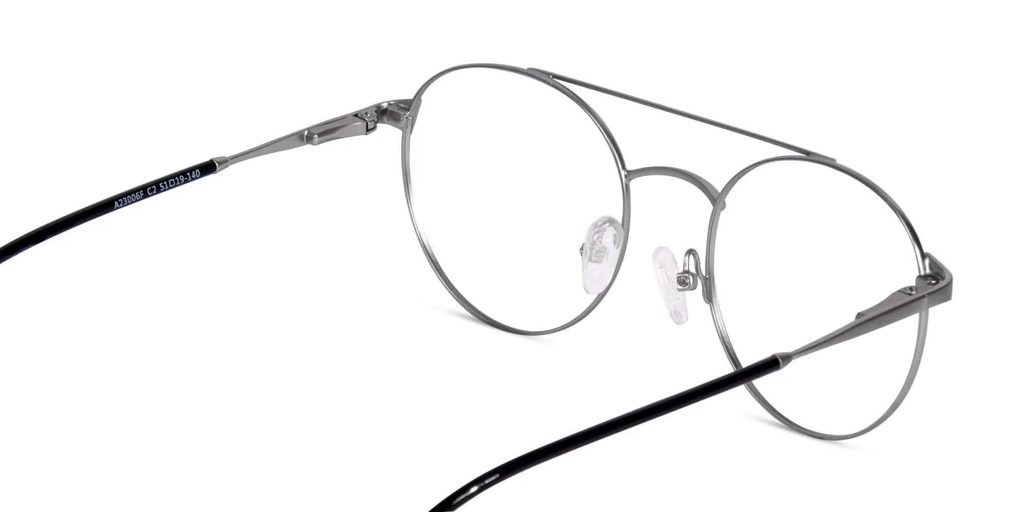 Gunmetal Black Frame Pilot Glasses-2