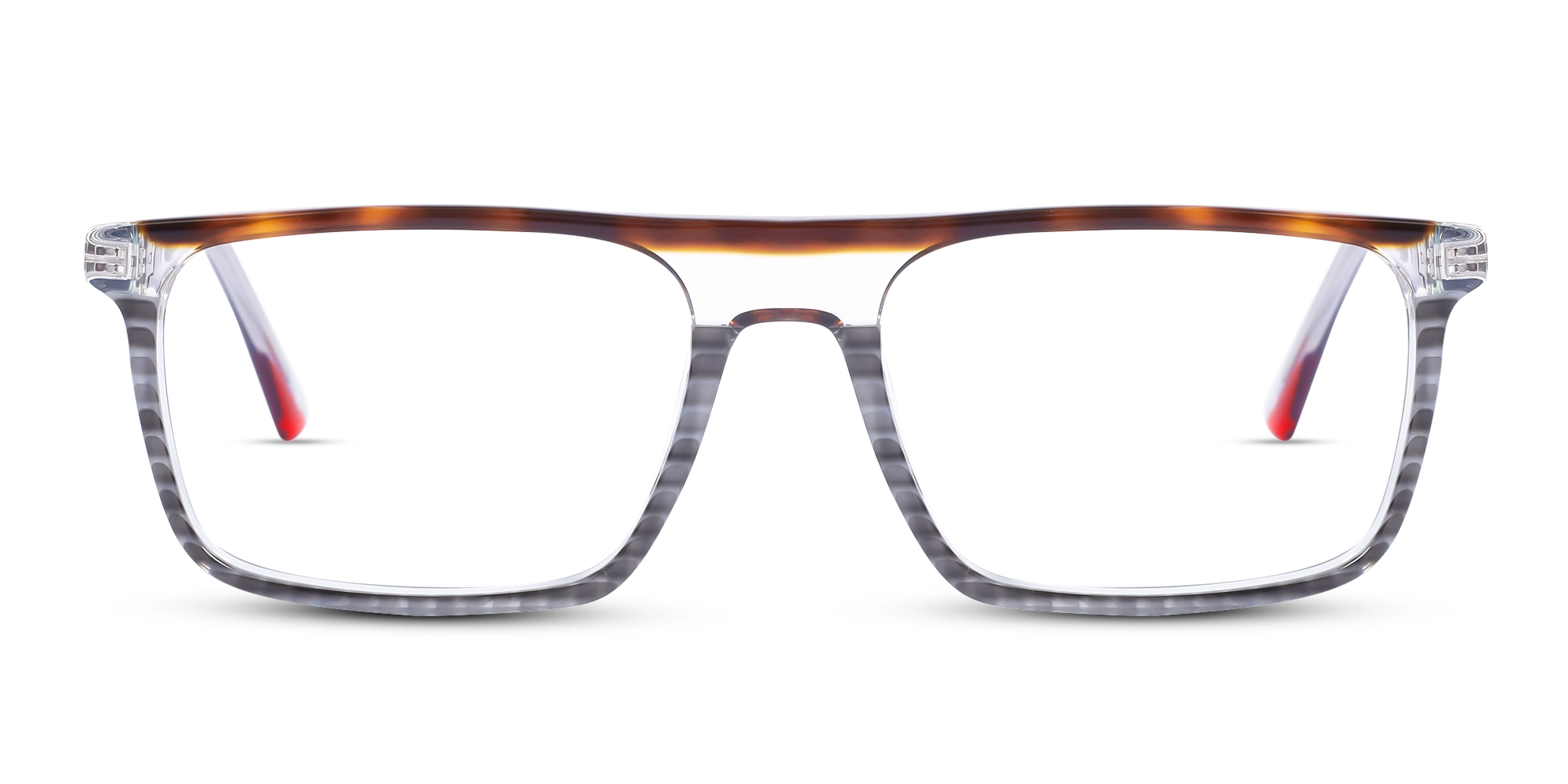 Crystal Tortoise Rectangle Glasses 1