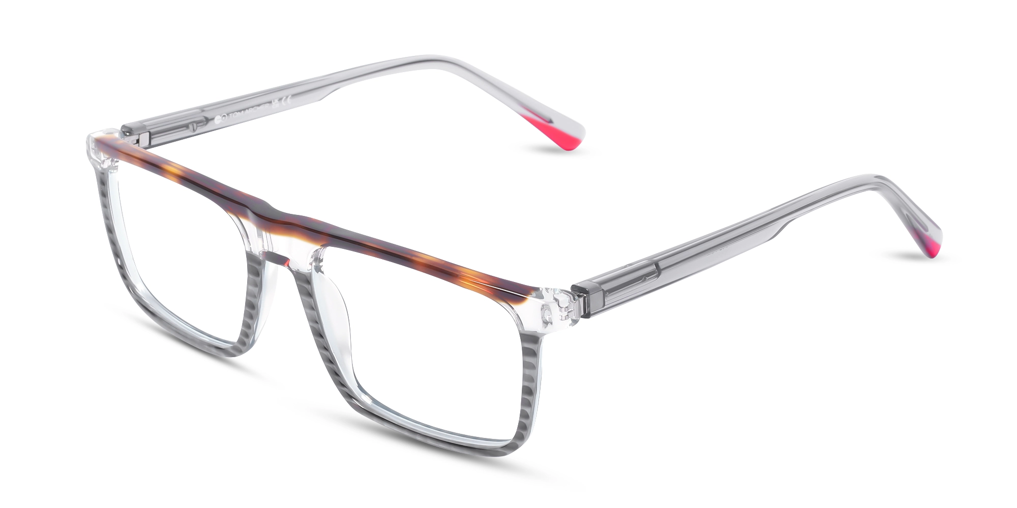 Crystal Tortoise Rectangle Glasses 3