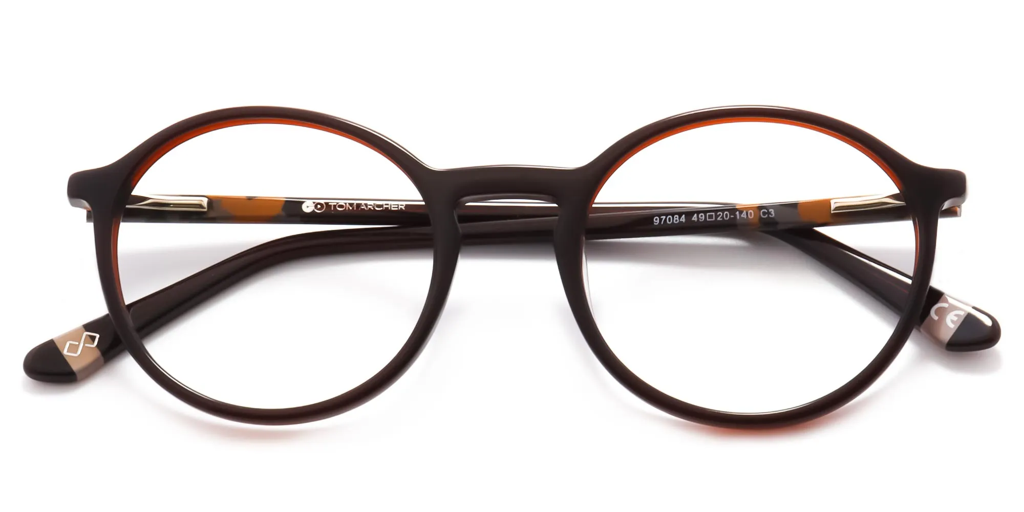 brown circle glasses-2