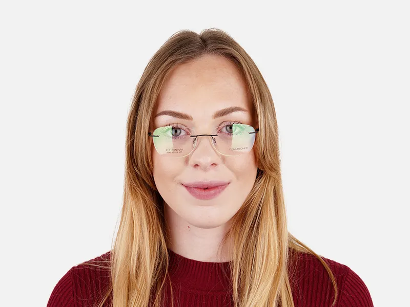 black squarer rimless square glasses frames