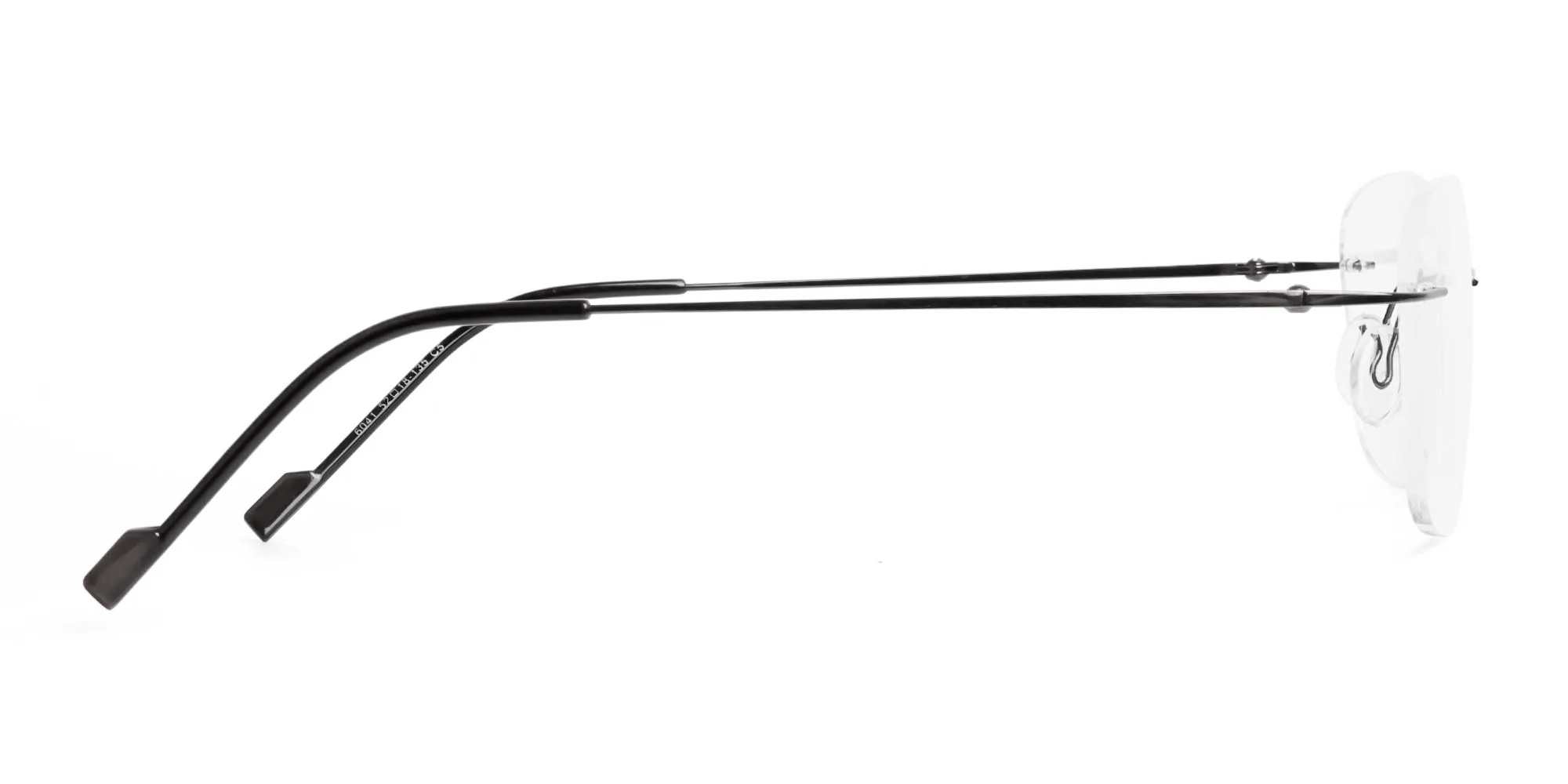 gold rimless titanium glasses frames-4